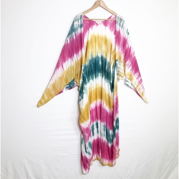 Oddy tie dye multicolored Kimono - Picture 4 of 9